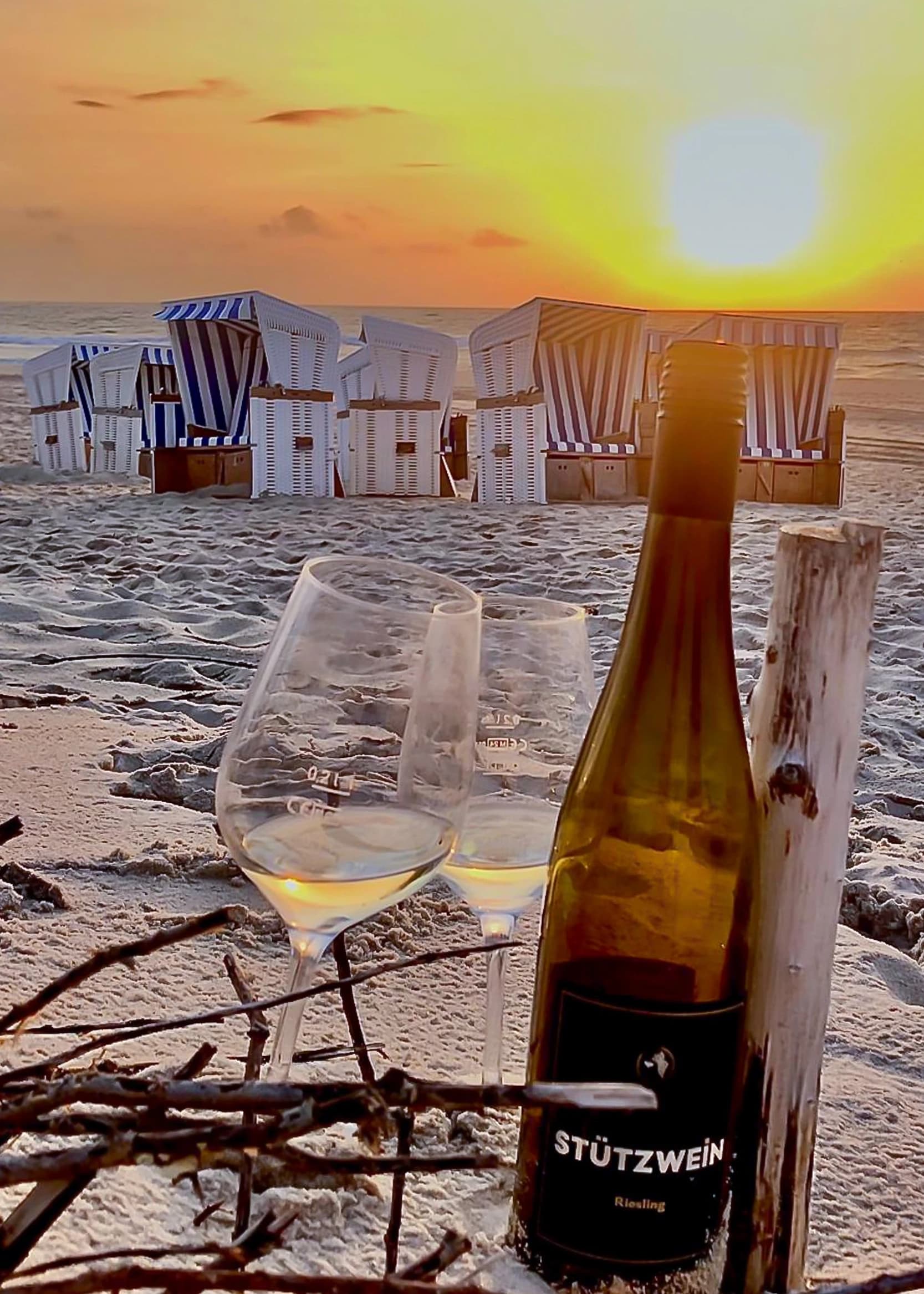 Strand bei Sonnenuntergang